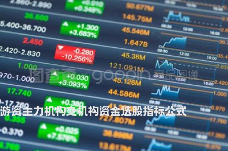 游资主力机构之机构资金选股指标公式
