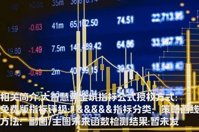 大智慧黄金坑指标公式
