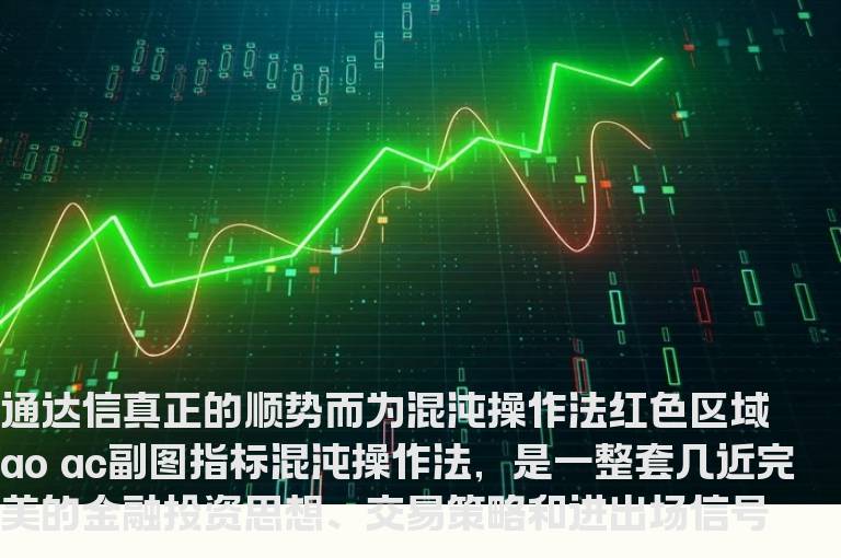 通达信真正的顺势而为混沌操作法红色区域ao ac副图指标