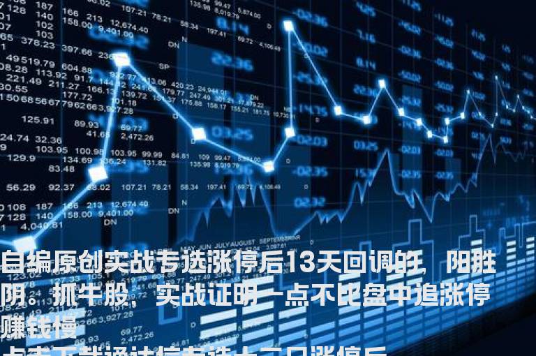 通达信专选十三日涨停后的回调出击点指标选股