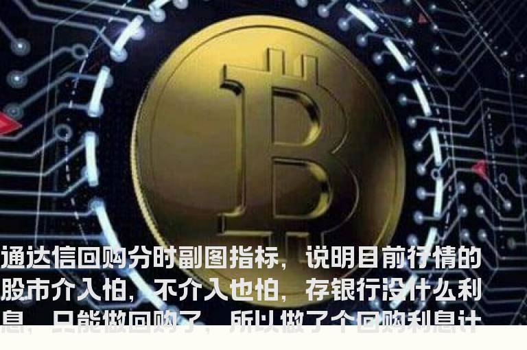 通达信回购分时副图指标，说明