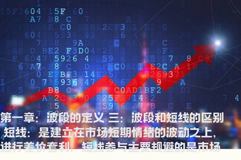 【波段实战课】第一章：波段的定义（波段和短线的区别）