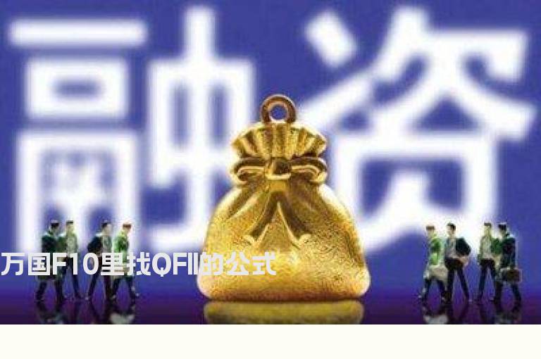 万国F10里找QFII的公式