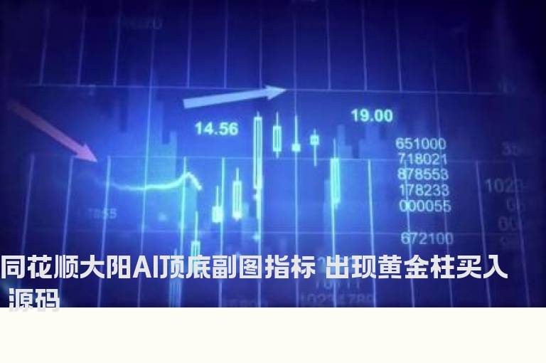 同花顺大阳AI顶底副图指标 出现黄金柱买入 源码