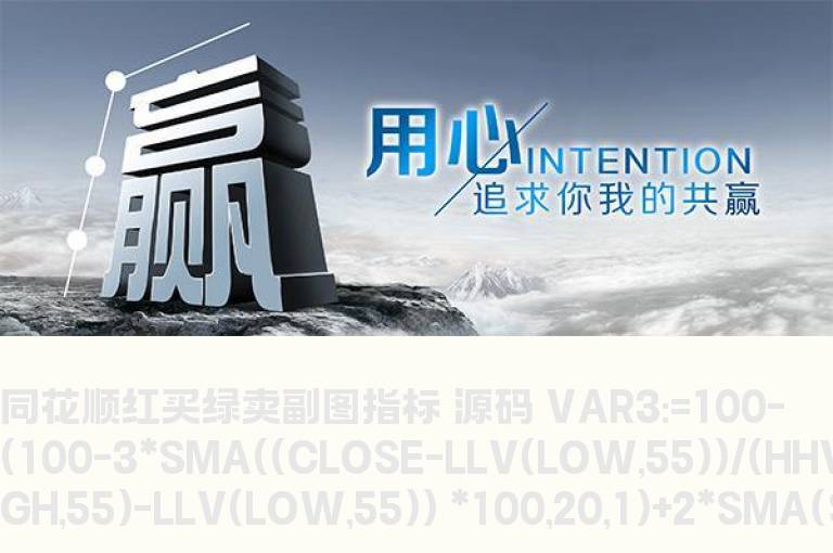 同花顺红买绿卖副图指标