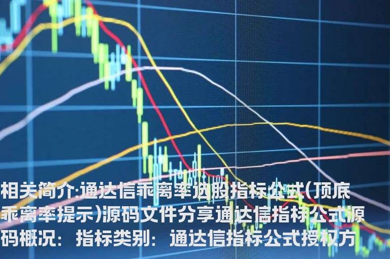 通达信乖离率选股指标公式(顶底乖离率提示)源码文件分享