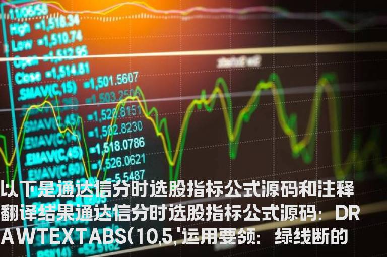 通达信分时选股指标公式