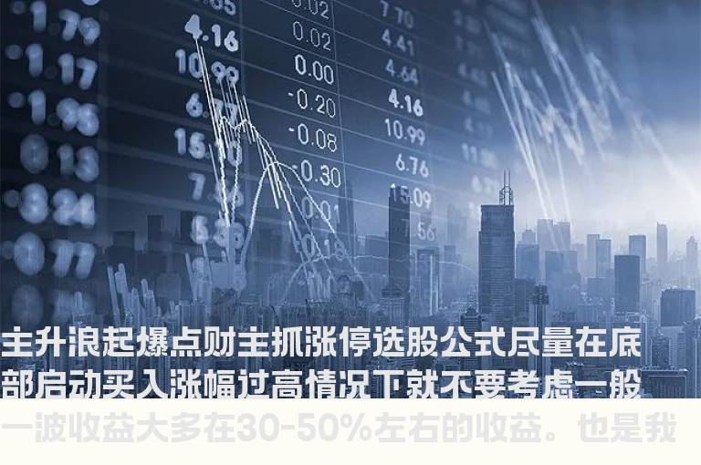 主升浪喇叭口指标公式