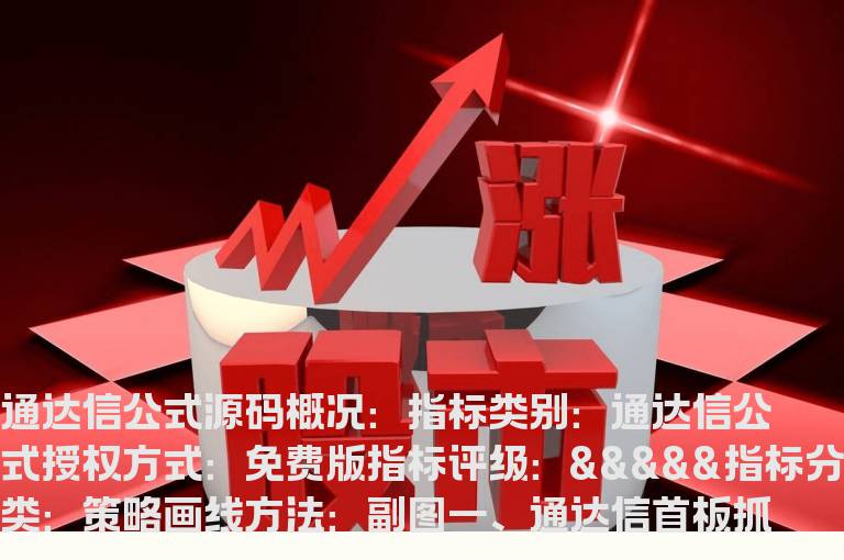 通达信首板抓涨停预警指标公式(通达信公式)