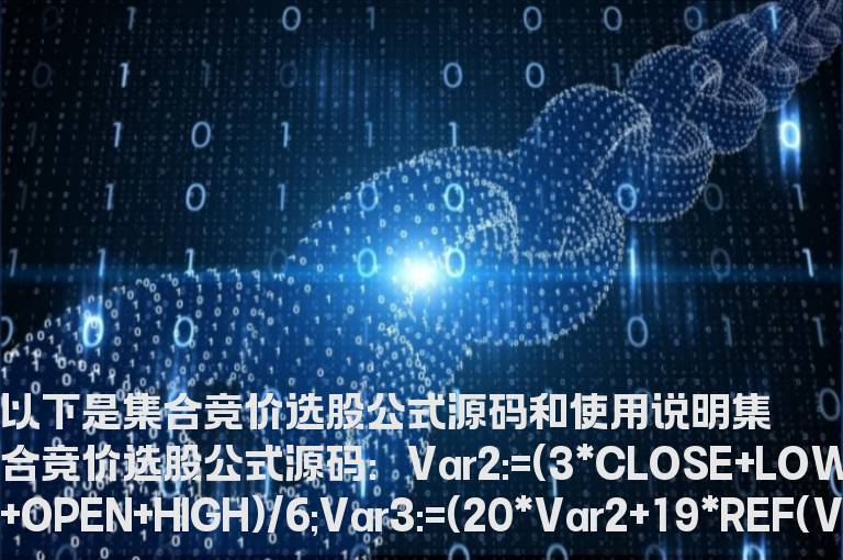 集合竞价选股公式抓住每日强势股