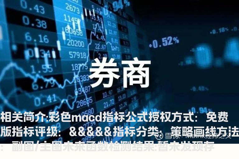 彩色macd指标公式