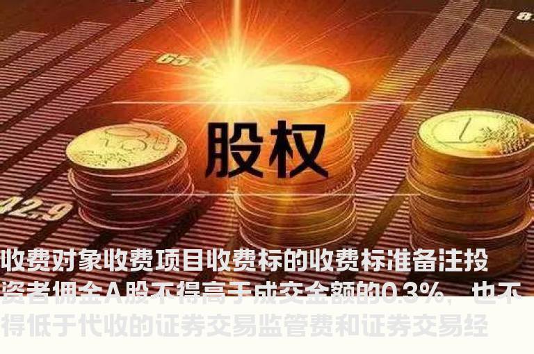 深市交易费用明细表