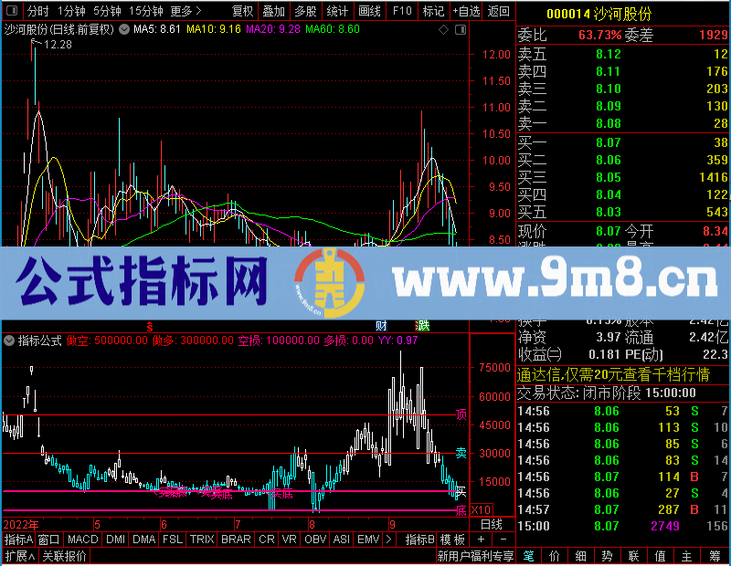 通达信筹码一号判断趋势未加密选股指标公式源码
