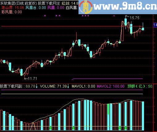 通达信基本信息成交量指标(源码)