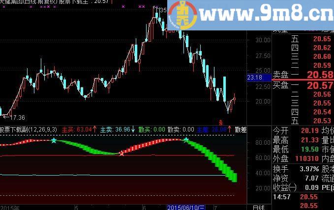 通达信极品分时跟庄指标(源码)