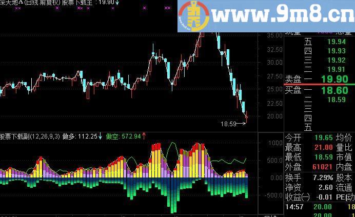 通达信多空正负量能指标(源码)