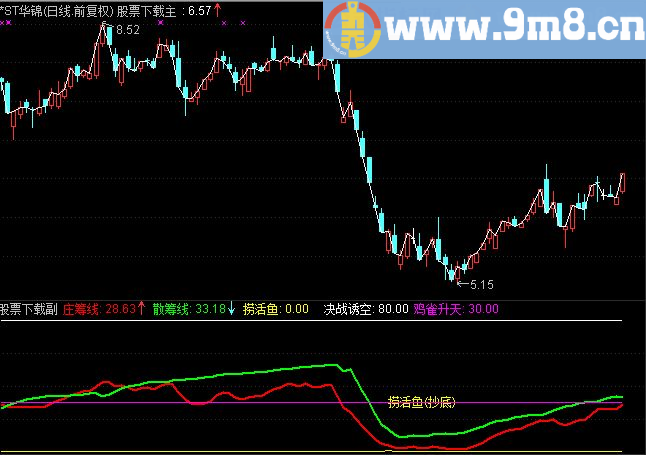 通达信海底捞活鱼副图指标