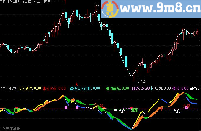 通达信买卖向导源码副图贴图