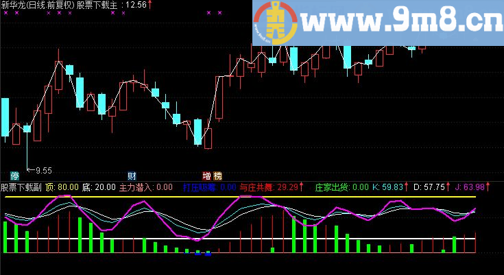 通达信与庄共舞 副图源码 无未来