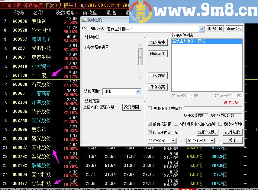 潜伏主升慢牛 通达信主副图指标
