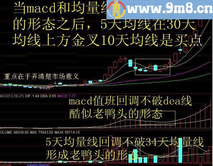 经典老鸭头选股公式 通达信选股指标 源码 贴图