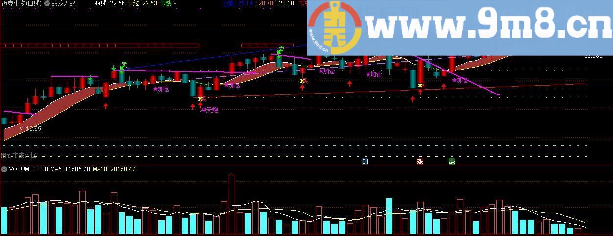 资金统计 双龙出海 通达信主图/副图指标 源码 贴图