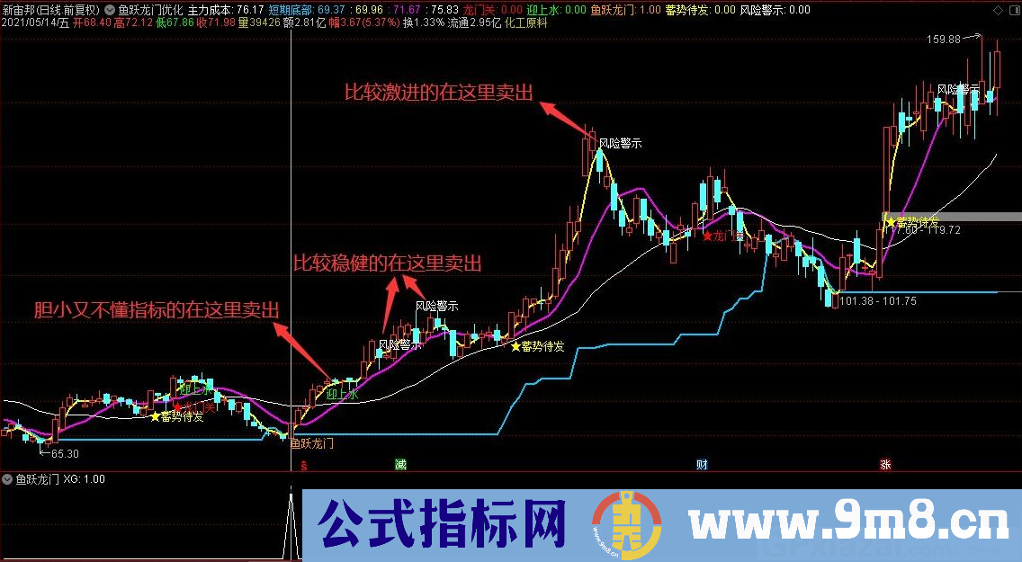 通达信鱼跃龙门优化版主图/副图指标 源码 贴图 无未来