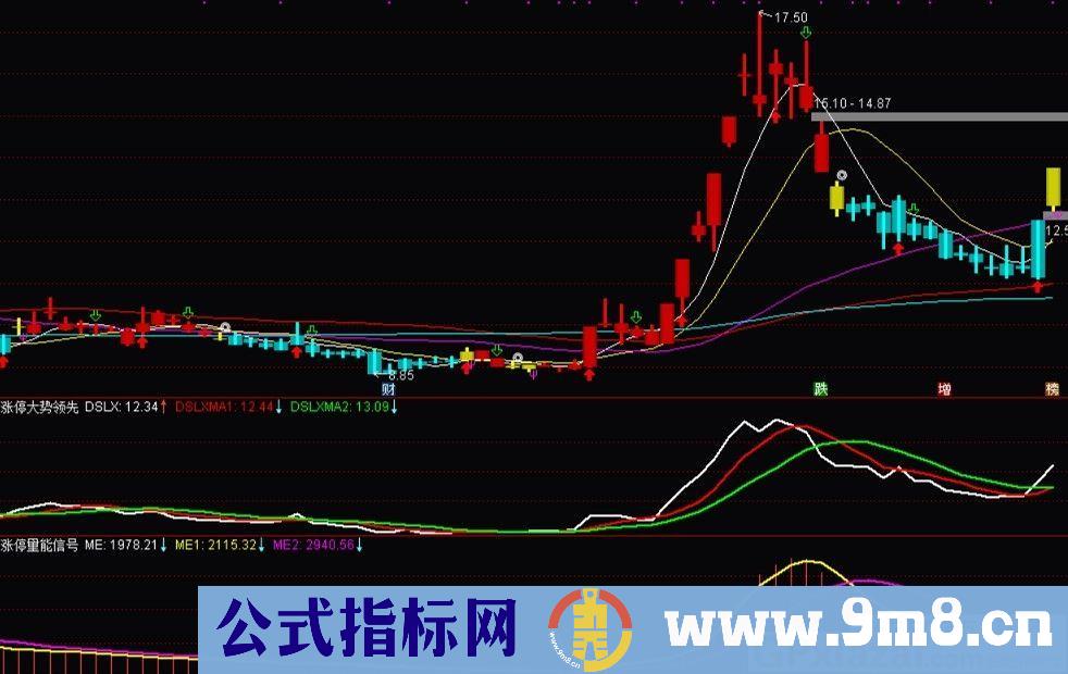 经典指标 量能信号 涨停先锋神组合三 通达信副图指标 源码 贴图 无未来