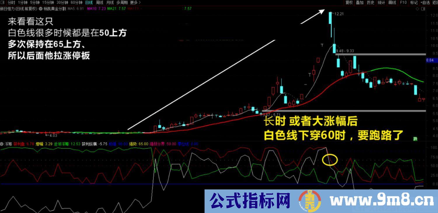 比较有参考价值 做短线和波段的指标 通达信指标 源码 贴图