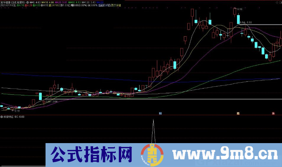 妖股特征 作为选牛股条件的一个补充 通达信副图指标 源码 贴图