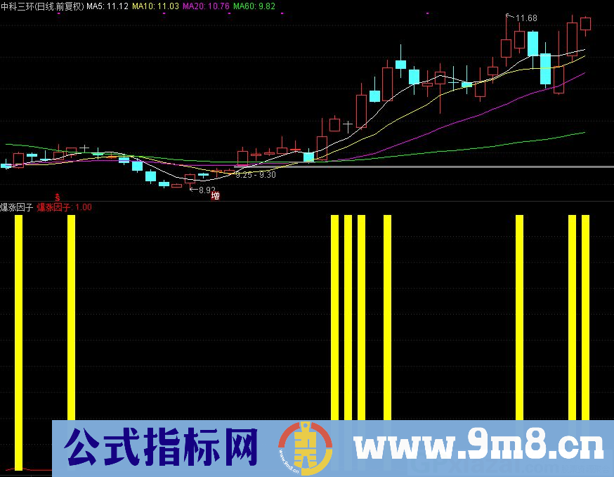 暴涨因子 配合均线操作 通达信副图/选股指标 源码 贴图