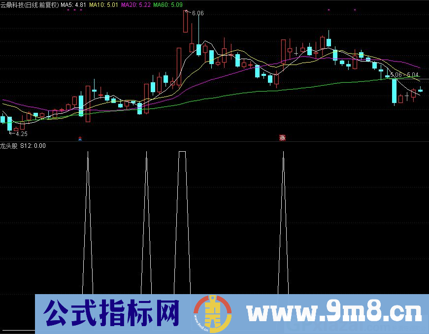 龙头股 抓板块龙头 通达信副图指标 源码 贴图