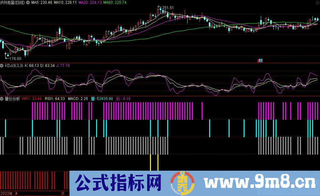 通达信量价分析副图指标 源码 贴图