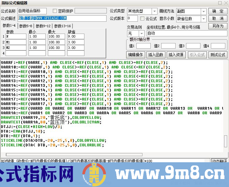 通达信自用短线高手组合副图指标 源码 贴图