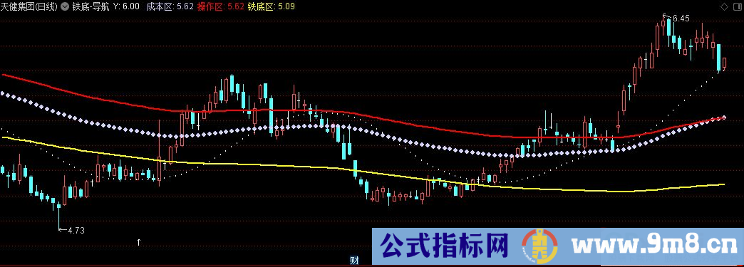 通达信铁底-导航主图指标 源码 贴图