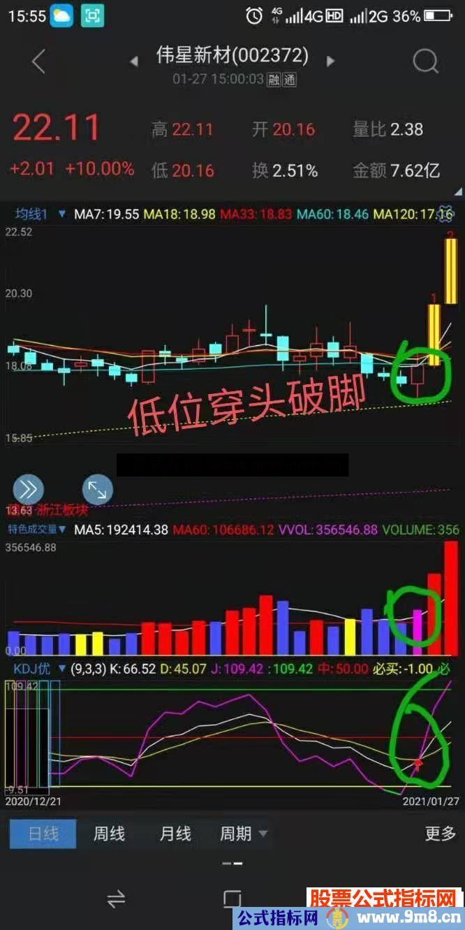 通达信KDJ 实战最新改良版 成功率85%以上