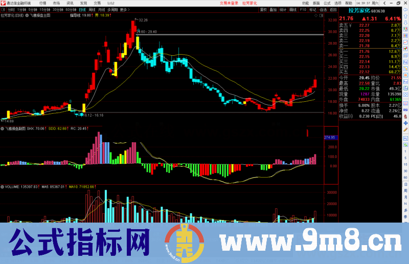 通达信飞鹰操盘主图和副图，有使用说明公式主副图源码