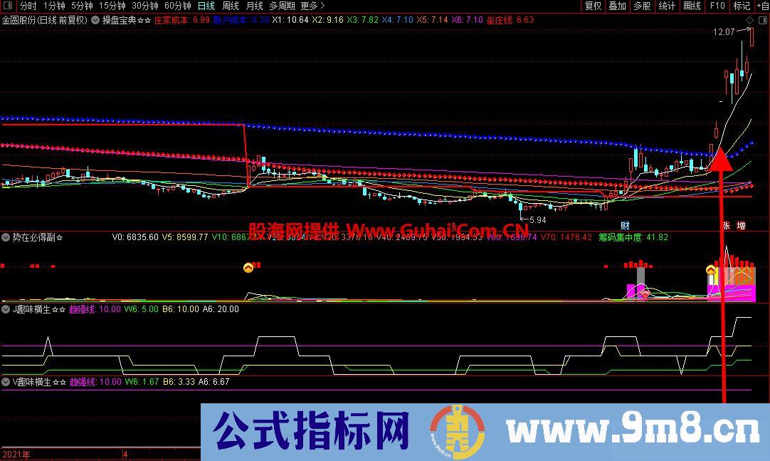通达信量价趣味横生副图指标 操作实战效果极佳 源码文件分享