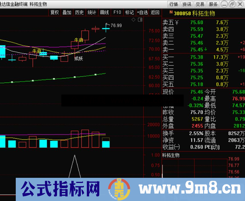 通达信集合竞价预警 选股/副图 成功率95% 当天就能抓涨停源码