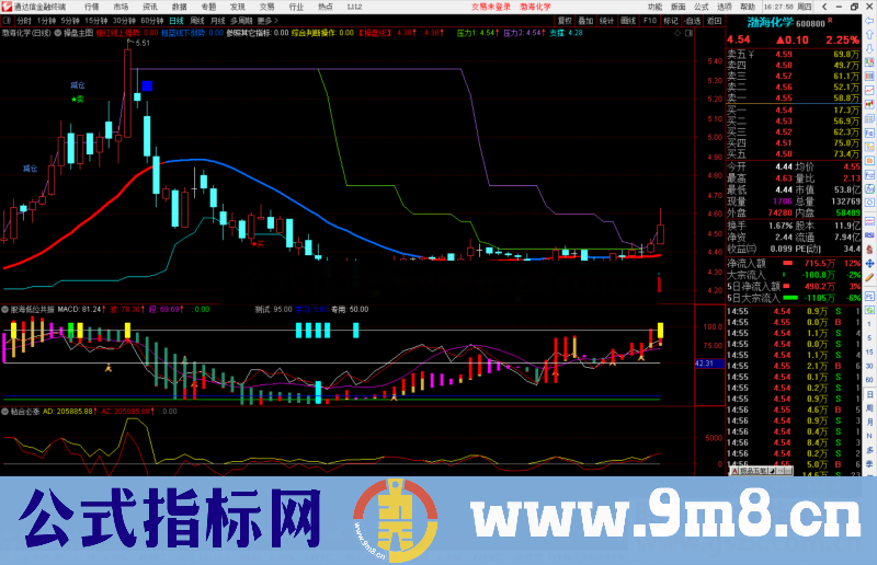 通达信股海低位共振抄底买入副图指标信号准确
