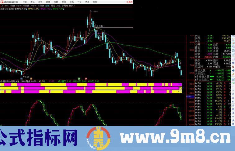通达信量价势协调公式Vol Macd Kdj+抄底逃顶合体 无未来 源码