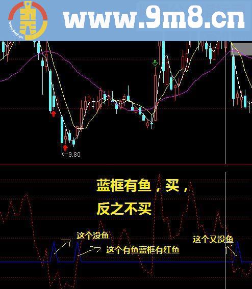 通达信鱼网兜鱼整合版（源码副图 ）