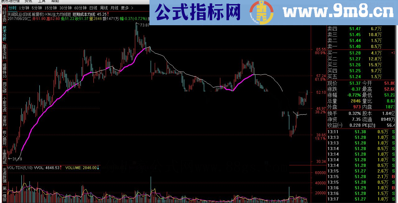 【精品指标】KMJ主力均线短