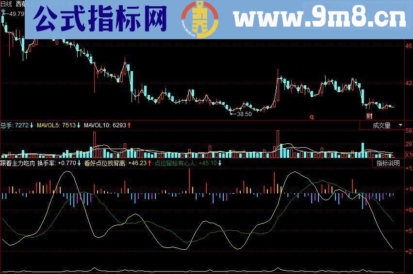 同花顺跟着主力吃肉副图源码