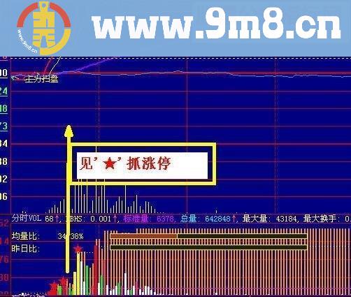 通达信(重发)分时成交量见抓涨停(源码副图)无未来