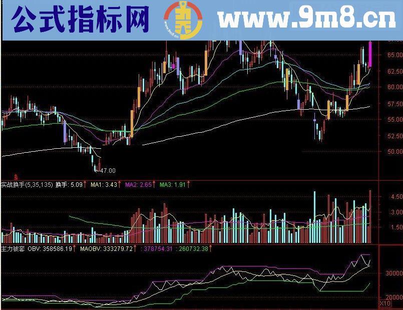 一个能看到主力被套的公式
