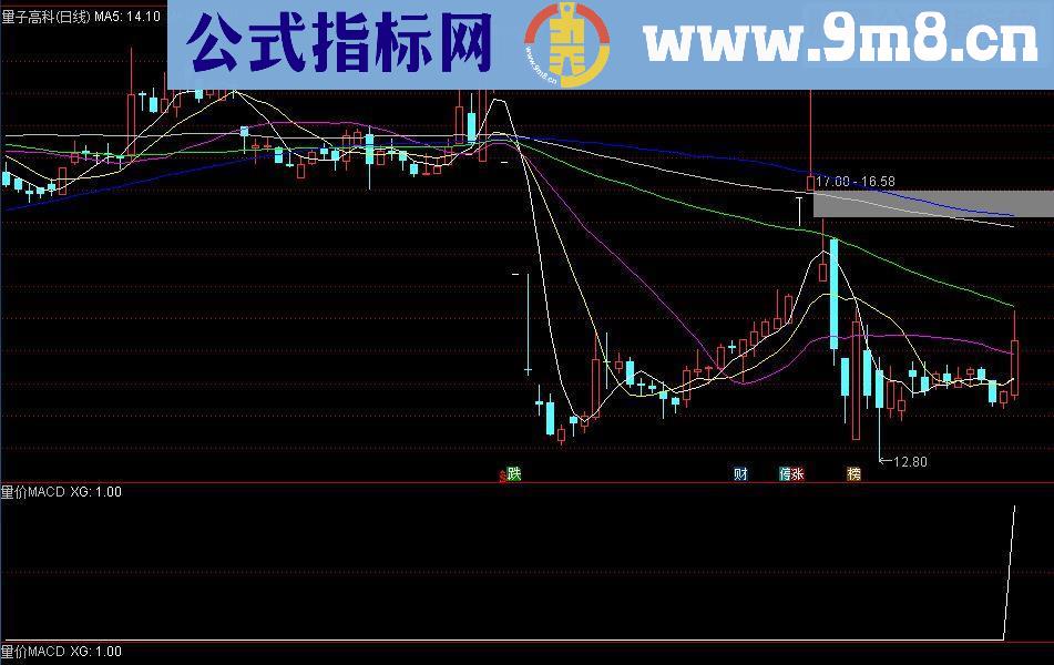 通达信量价macd指标副图/选股贴图