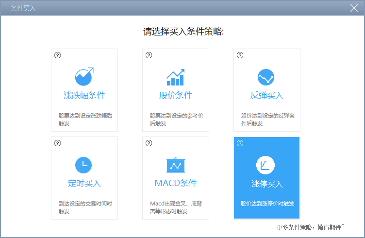 同花顺条件单设置